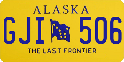 AK license plate GJI506