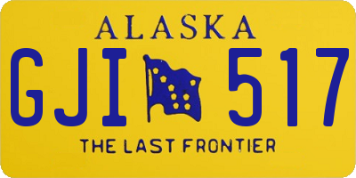 AK license plate GJI517