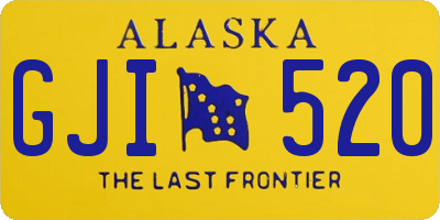 AK license plate GJI520