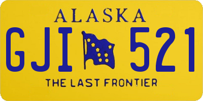 AK license plate GJI521