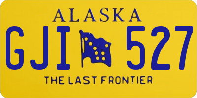 AK license plate GJI527