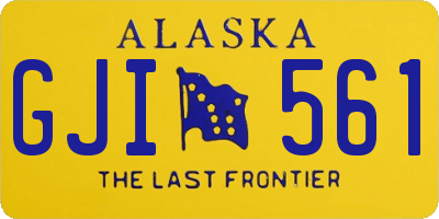 AK license plate GJI561