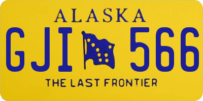 AK license plate GJI566
