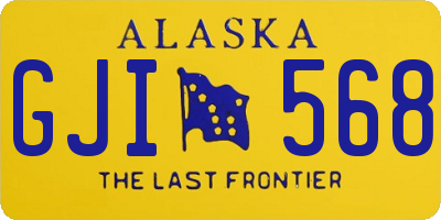 AK license plate GJI568