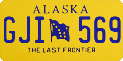 AK license plate GJI569