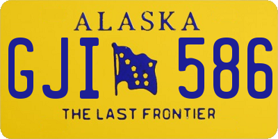 AK license plate GJI586