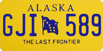 AK license plate GJI589