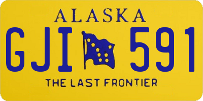AK license plate GJI591