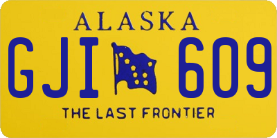 AK license plate GJI609