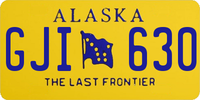AK license plate GJI630