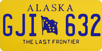 AK license plate GJI632