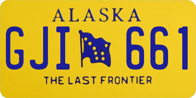 AK license plate GJI661