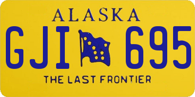 AK license plate GJI695