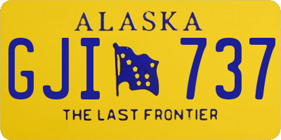 AK license plate GJI737