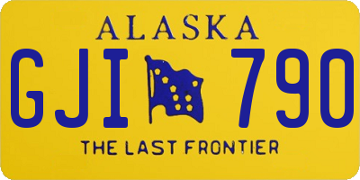 AK license plate GJI790