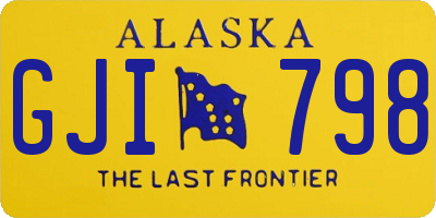 AK license plate GJI798