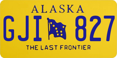 AK license plate GJI827