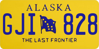 AK license plate GJI828