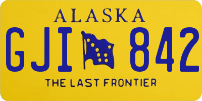 AK license plate GJI842