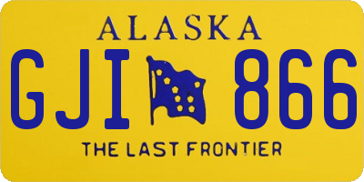 AK license plate GJI866