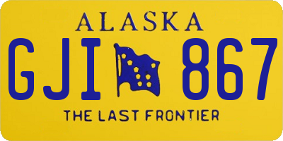 AK license plate GJI867