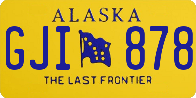 AK license plate GJI878