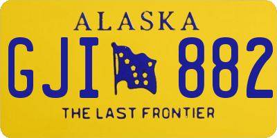 AK license plate GJI882