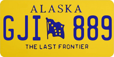 AK license plate GJI889