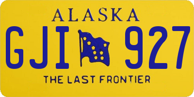 AK license plate GJI927