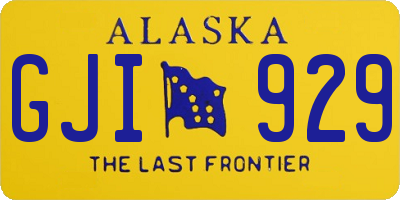 AK license plate GJI929