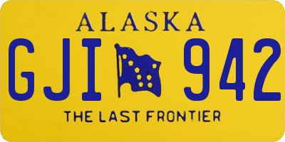 AK license plate GJI942