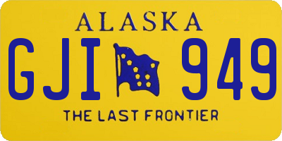 AK license plate GJI949