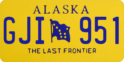 AK license plate GJI951