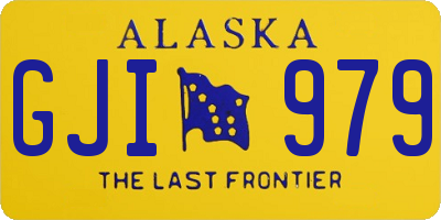 AK license plate GJI979
