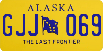 AK license plate GJJ069