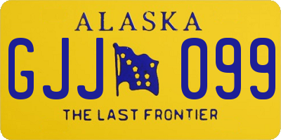 AK license plate GJJ099