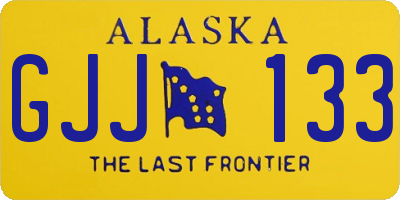 AK license plate GJJ133