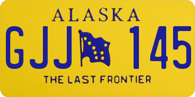 AK license plate GJJ145