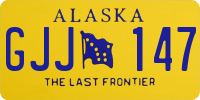 AK license plate GJJ147