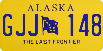AK license plate GJJ148
