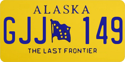AK license plate GJJ149