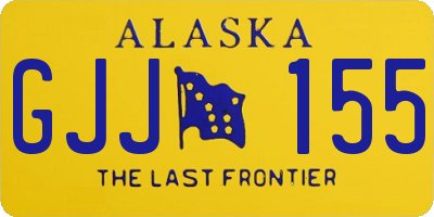 AK license plate GJJ155