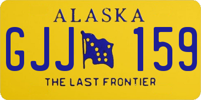 AK license plate GJJ159