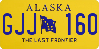 AK license plate GJJ160