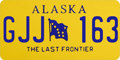 AK license plate GJJ163