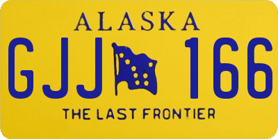 AK license plate GJJ166