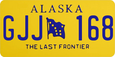 AK license plate GJJ168