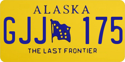 AK license plate GJJ175