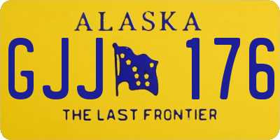 AK license plate GJJ176