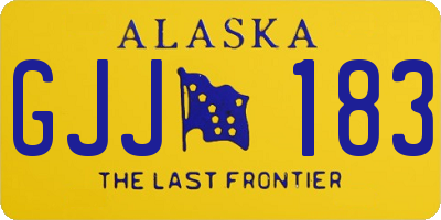 AK license plate GJJ183